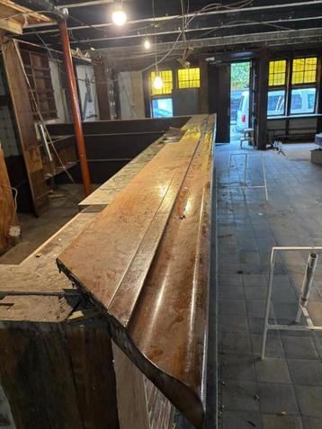 Massief eiken toogblad café beschikbaar voor biedingen