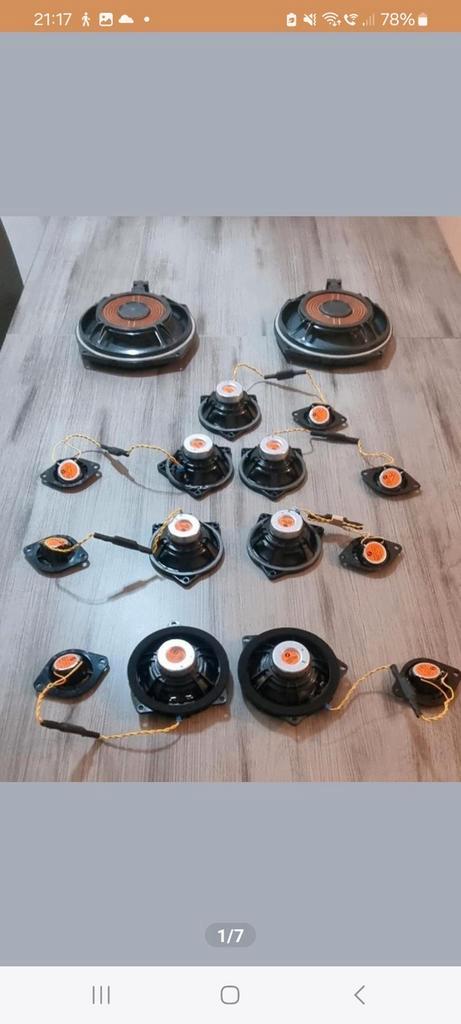UPGRADE HARMAN KARDON TOP HIFI LOGI SPEAKERS BMW F10 F11 F12, Auto diversen, Autospeakers, Zo goed als nieuw, Ophalen of Verzenden