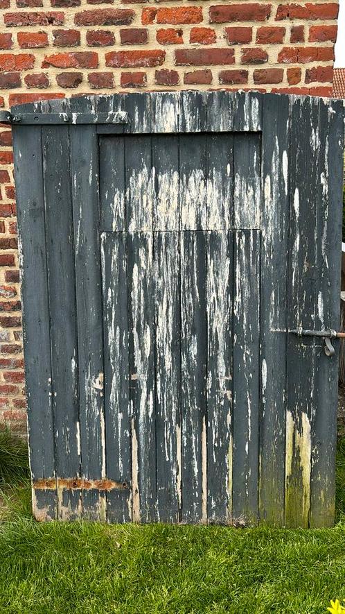 Houten stal deur vintage, Doe-het-zelf en Bouw, Deuren en Vliegenramen, Gebruikt, Buitendeur, Minder dan 200 cm, 100 tot 120 cm