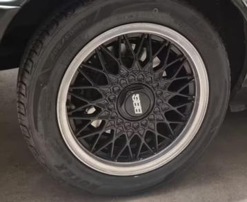 bmw e30 BBS 4 jantes 4x100 15" et24 original BBS complet, 15 pouces, Pneus et Jantes, Enlèvement ou Envoi, Pneus été