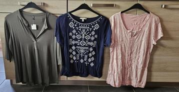 Lot de 3 blouses taille L Tom Tailor Hema beschikbaar voor biedingen