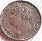 GRANDE-BRETAGNE : FARTHING 1822 GEORGE IV KM677 presque UNC, Enlèvement ou Envoi, Autres pays, Monnaie en vrac