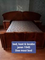 Antieke slaapkamer met bed, kast & lavabo, Antiek en Kunst, Ophalen