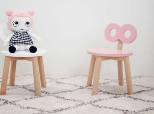 OOH NOO Doublo O stoel roze, Enfants & Bébés, Jouets | Jouets en bois, Neuf, Meuble ou Kitchenette, Enlèvement