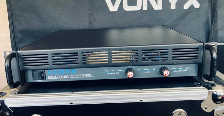 Audyn QSA 1200 professionele versterker, Muziek en Instrumenten, Versterkers | Keyboard, Monitor en PA, Zo goed als nieuw, P.A.