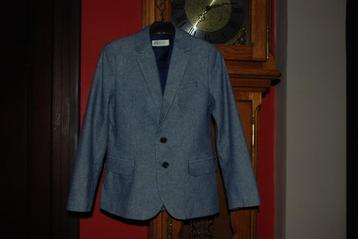 „H&M” blauwe blazerjas voor jongens T134cm of 8/9A als NIEUW