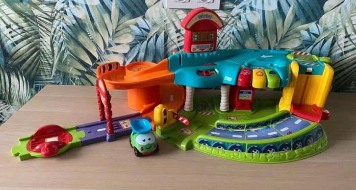 VTech Toet Toet Auto’s Garage + Autootje, Kinderen en Baby's, Speelgoed | Vtech, Ophalen of Verzenden