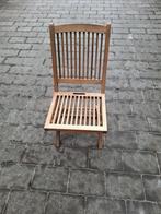 Tuinstoelen, Tuin en Terras, Tuinstoelen, Ophalen, Zo goed als nieuw, Teakhout, Inklapbaar