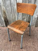 Chaises industrielles R.A.W/Isowood noyer | 20 en stock, Enlèvement ou Envoi, Vintage, Brun, Métal