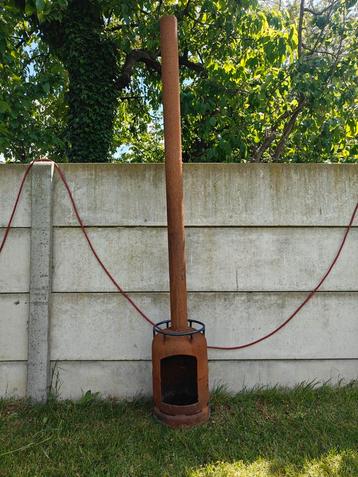 Stoere terrashaard van oude gasfles – met lange schouw 210  beschikbaar voor biedingen