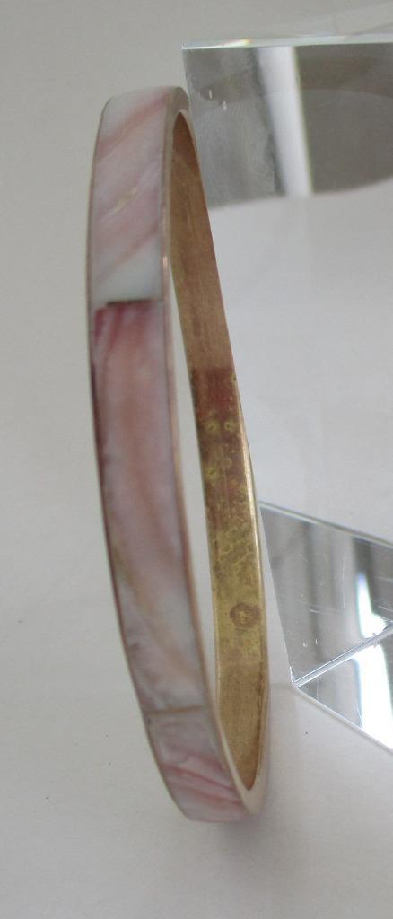 ARMBAND: AS-24- WIT / ROZE SCHELP 6mm – koper-, Handtassen en Accessoires, Armbanden, Nieuw, Overige materialen, Roze, Verzenden