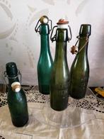 4 oude bierflesjes (zie omschrijving), Ophalen of Verzenden