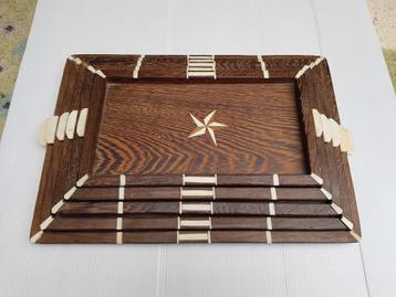 5 Antieke Anglo -Indiaanse Rosewood dienbladen  beschikbaar voor biedingen