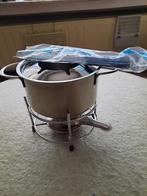 vintage fonduestel met brandertje voor 6 personen, Ophalen of Verzenden, Zo goed als nieuw, Brander, Fondueset