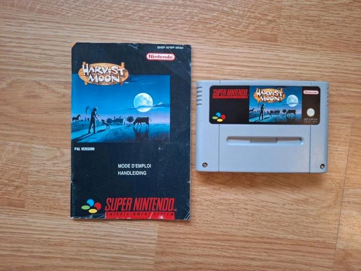 Harvest Moon met handleiding voor de Super Nintendo (SNES), Games en Spelcomputers, Games | Nintendo Super NES, Zo goed als nieuw