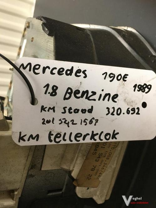 Mercedes W201 1989  1.8  Benzine      Km Tellerklok    nr:20, Auto-onderdelen, Dashboard en Schakelaars, Gebruikt, Ophalen of Verzenden