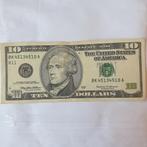 10 dollars (États-Unis, année 1999), Timbres & Monnaies, Billets de banque | Amérique, Enlèvement ou Envoi, Billets en vrac, Amérique du Nord