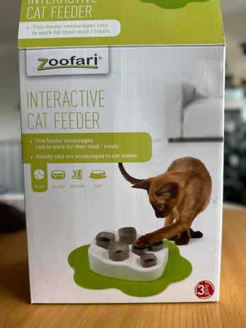 ZOOFARI Interactieve kattenvoerbak beschikbaar voor biedingen