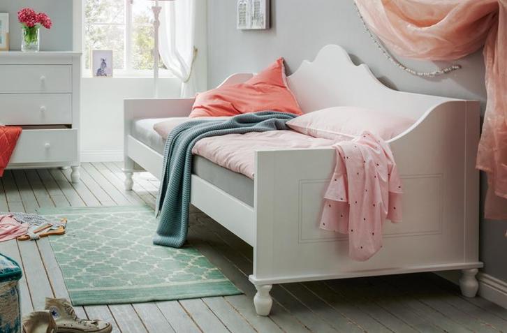 Klaudia kajuitbed/ bedbank - 90x200 - Wit, Kinderen en Baby's, Kinderkamer | Bedden