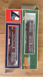 Set van 2 M2 Bordeaux NMBS Lima rijtuigen, Hobby en Vrije tijd, Gebruikt, Lima