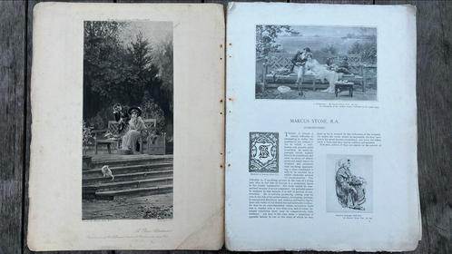 Life and Word of Marcus Stone uit The Art Annual 1896, Antiek en Kunst, Antiek | Boeken en Manuscripten, Ophalen of Verzenden