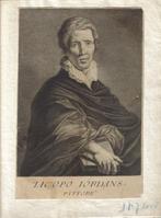 Giovanni Domenico Campiglia gravure "Portret Jacob Jordaens", Antiek en Kunst, Ophalen