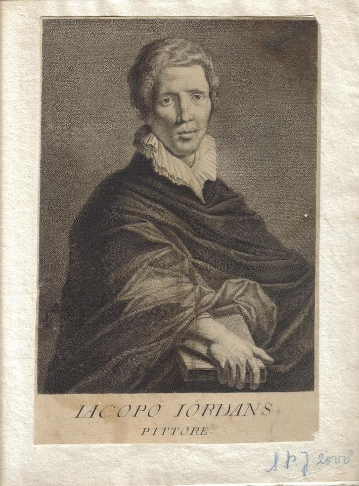 Giovanni Domenico Campiglia gravure "Portret Jacob Jordaens", Antiek en Kunst, Antiek | Woonaccessoires, Ophalen