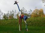 Giraffe Zamu XL - 205 cm - Handgemaakt Metalen Kunstwerk, Antiek en Kunst, Ophalen of Verzenden