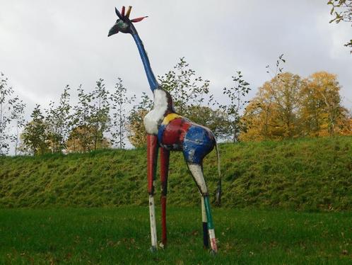 Giraffe Zamu XL - 205 cm - Handgemaakt Metalen Kunstwerk, Antiek en Kunst, Kunst | Designobjecten, Ophalen of Verzenden