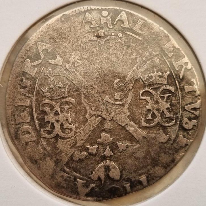 ¼ Patagon 1598-1621 (Doornik) Albrecht & Isabelle, Timbres & Monnaies, Monnaies | Belgique, Monnaie en vrac, Argent, Enlèvement ou Envoi
