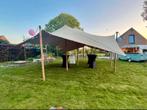 Stretchtent te huur  7,5 *10m - incl plaatsing, Tuin en Terras, Partytenten, Ophalen, Zo goed als nieuw, Partytent