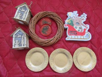 Kerstdecoratie : bordjes - huisjes - Kerstmis - Kerst  beschikbaar voor biedingen