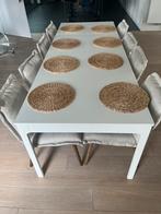 eettalel plus 8 stoelen, Huis en Inrichting, Tafels | Eettafels, Ophalen