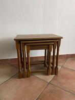 set van 3 tafeltjes, Huis en Inrichting, Gebruikt, 55 tot 75 cm, Rechthoekig, Hout