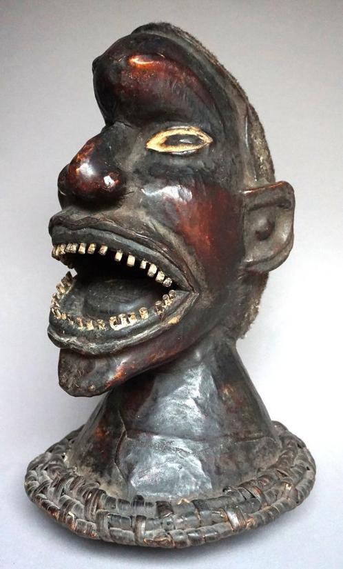 masker van de Ekpo Society, Ekoi/Ejagham, Nigeria, Antiek en Kunst, Kunst | Niet-Westerse kunst, Ophalen of Verzenden