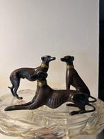 3 x honden whippet greyhound bronzen brons, Enlèvement ou Envoi