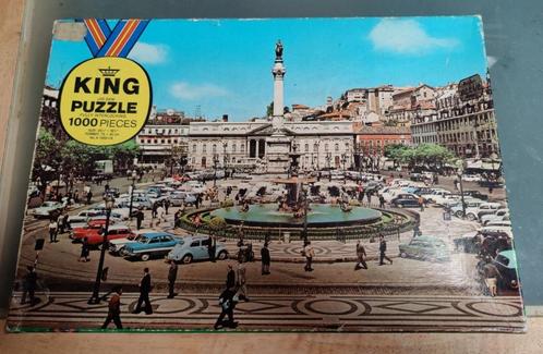 Puzzel Koning (Groot beeld bij een fontein) 1000 stukjes, Hobby en Vrije tijd, Denksport en Puzzels, Zo goed als nieuw, Legpuzzel