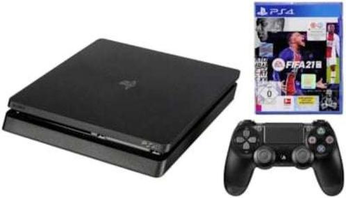 PS4 Slim Console (black) 1TB (Mod. CUH-2216B) + 2 games, Games en Spelcomputers, Games | Sony PlayStation 4, Zo goed als nieuw