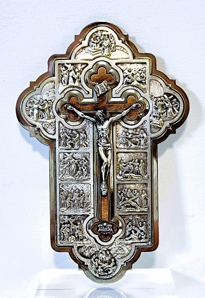 Kruis met relikwie - Rome, Antiek en Kunst, Antiek | Religieuze voorwerpen, Ophalen of Verzenden