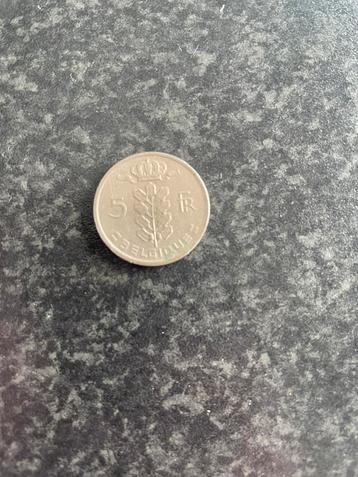 Munt 5 fr belgique 1977 beschikbaar voor biedingen