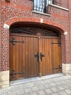 Garagepoort (massief hout - handmatig), Ophalen, Gebruikt, Garagedeur, Hout