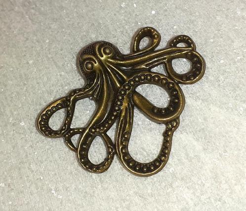 broche steampunk octopus, Bijoux, Sacs & Beauté, Broches, Neuf, Autres matériaux, Brun, 4 à 7 cm, Envoi