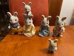 Sylvanische grijze konijnen Babblebrook en Cottontail, Ophalen of Verzenden, Gebruikt, Poppenhuis