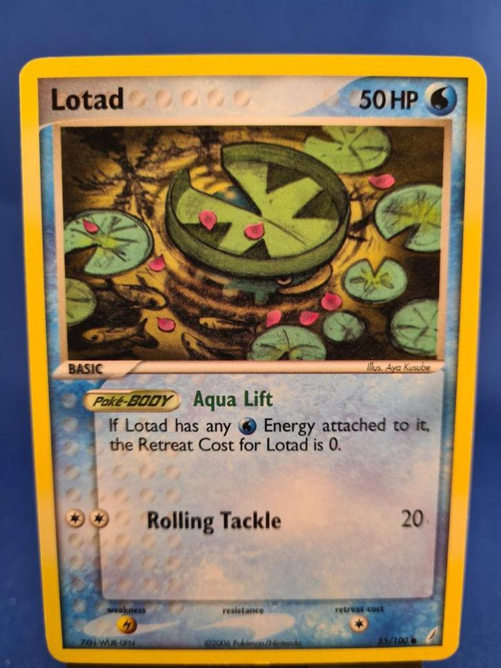 Lotad 55/100 - Crystal Guardians, Hobby en Vrije tijd, Verzamelkaartspellen | Pokémon, Gebruikt, Verzenden