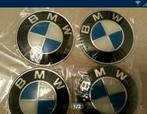Bmw stickers/logo's blauw wit/full zwart/ m style 4 x 65 mm, Ophalen of Verzenden