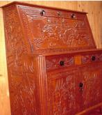 Antiek Chinese Klepbureau Secretaire Bureau kast Buro China, Ophalen