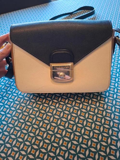 Longchamp Mademoiselle tas, Handtassen en Accessoires, Tassen | Damestassen, Gebruikt, Wit, Ophalen of Verzenden