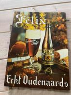 Oude reclame van felix uit oudenaarde., Verzamelen, Biermerken, Reclamebord, Plaat of Schild, Zo goed als nieuw, Ophalen