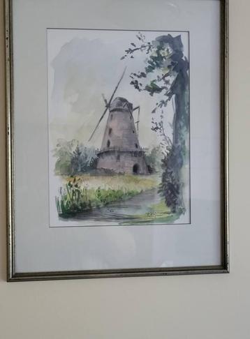 aquarel Molen van Boechout, Enlèvement
