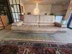 Rolf Benz lederen zetelcombinatie 2- en 3-zit beige/bruin, Huis en Inrichting, Ophalen, Overige maten, Zo goed als nieuw, Rechte bank